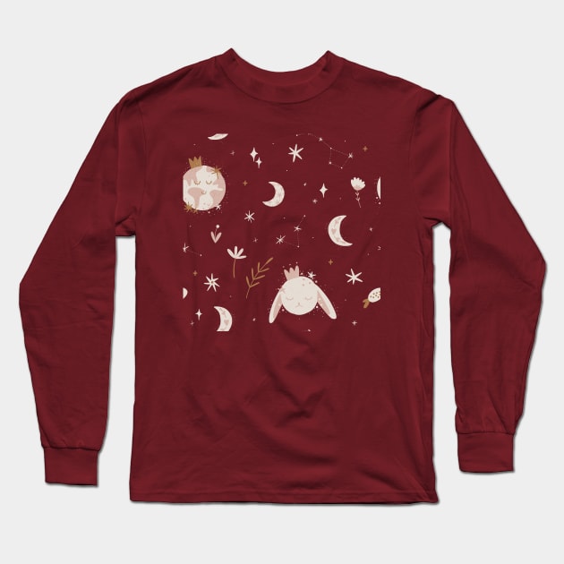 cute Stars abstract pattern Long Sleeve T-Shirt by livilop